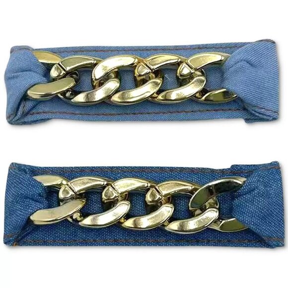 Inc International Concepts 2-Pc. Barrette Set in Gold-Tone/Denimn NWT MSRP $30 - Picture 1 of 3